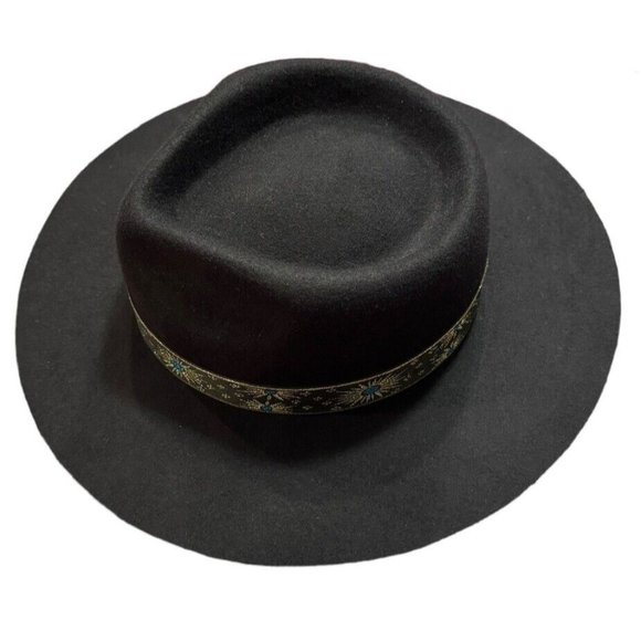 Lack of Color  The Phoenix Ribbon Band Fedora Black Hat Size Medium M Wool main image 9